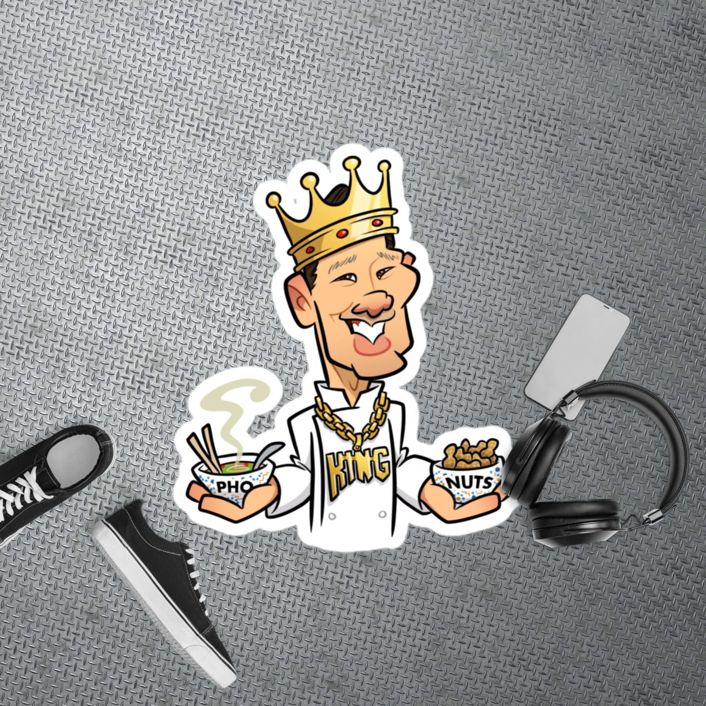 Pho King Nuts Bubble-free stickers