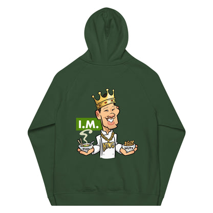 I.M. Pho King Nuts Unisex eco raglan hoodie