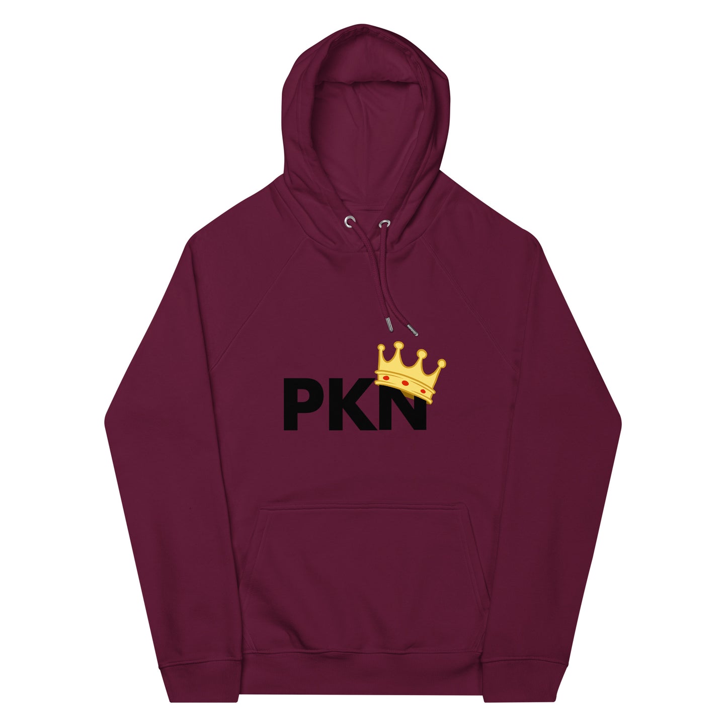 Pho King Nuts PKN Crown Logo Unisex eco raglan hoodie