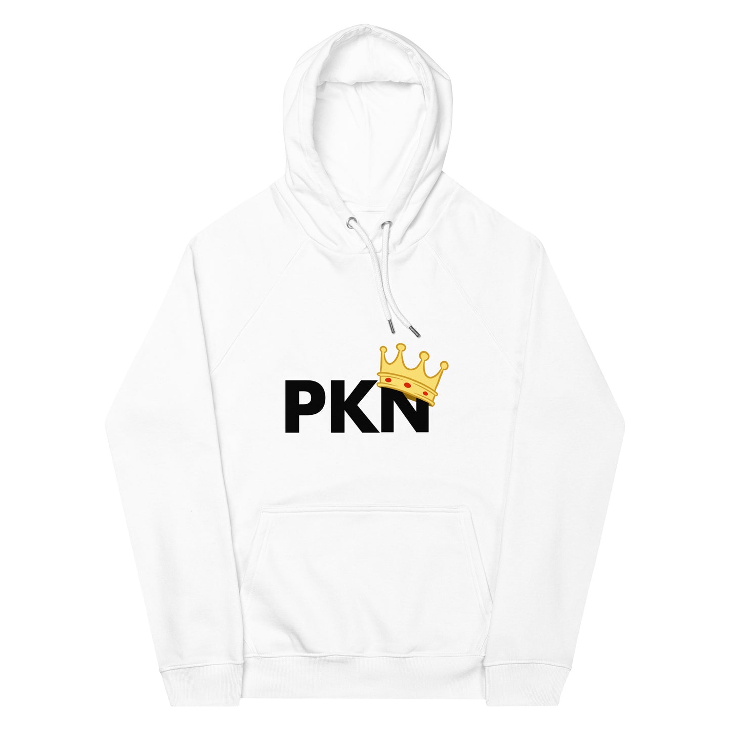 Pho King Nuts PKN Crown Logo Unisex eco raglan hoodie